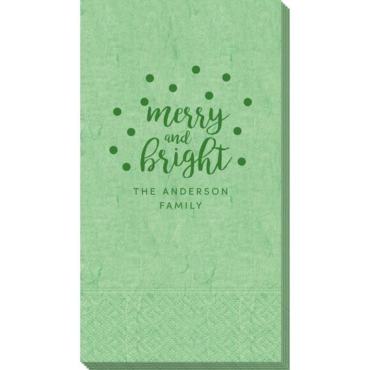 Confetti Dots Merry and Bright Bali Guest Towels